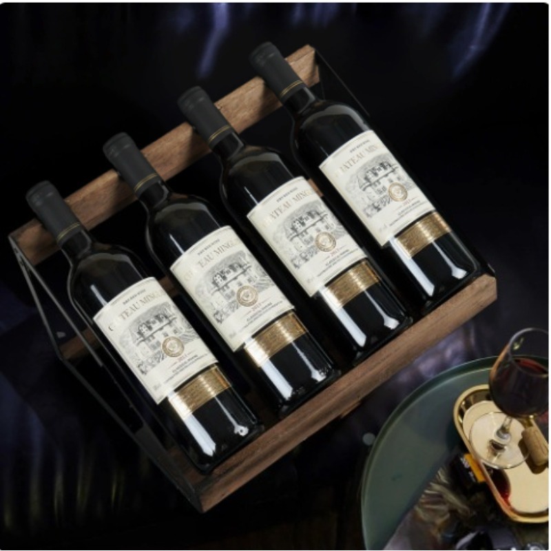 رف خشبي للنبيذ للبار المنزلي،  - مراجعة Home Bar Shelf وسعره