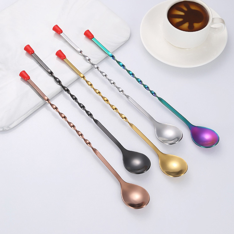 100 قطعة/الوحدة الفولاذ المقاو - مراجعة Bar Spoon Twisted وسعره