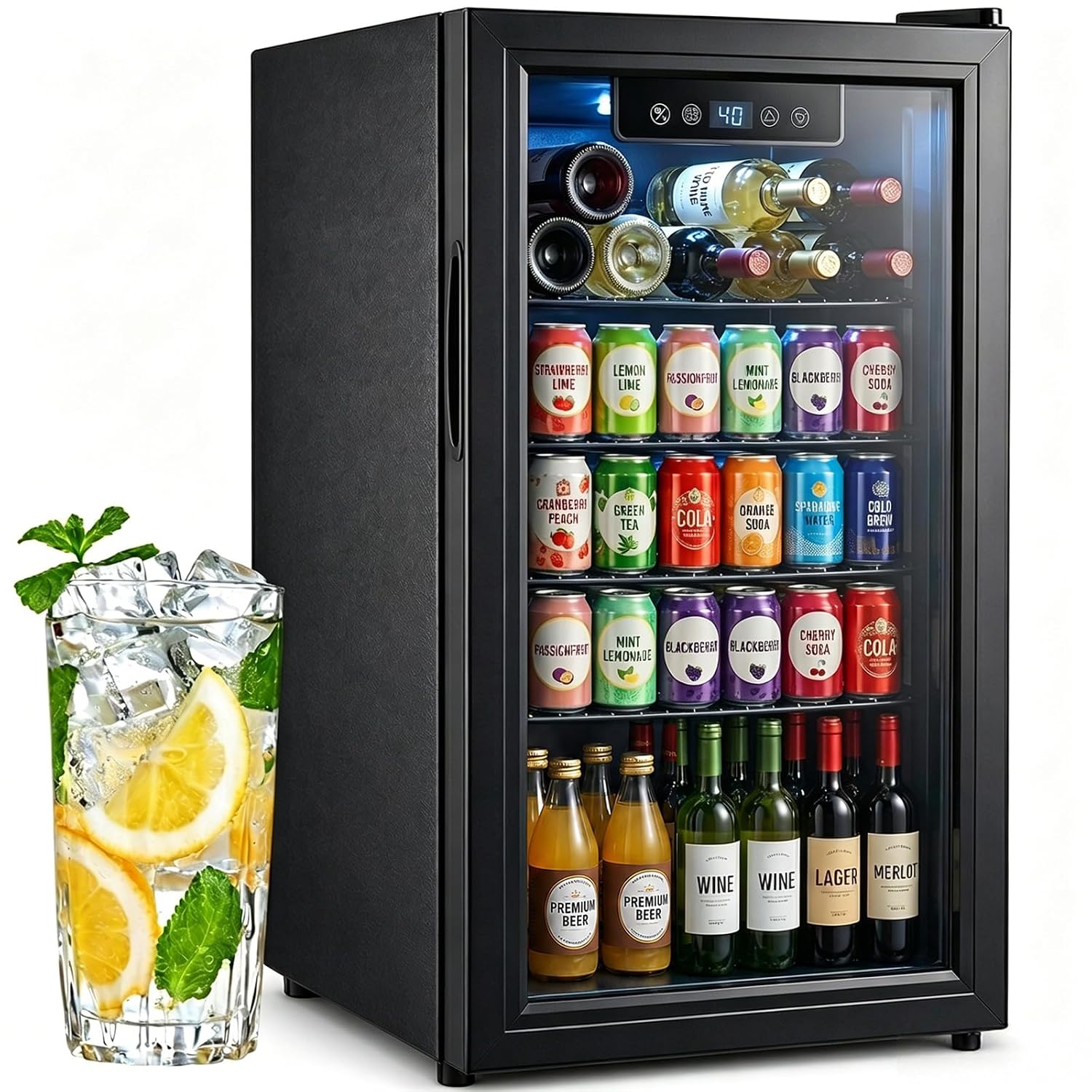 ثلاجة مشروبات بسعة 3.2 قدم مكع - مراجعة Home Bar And Fridge وسعره