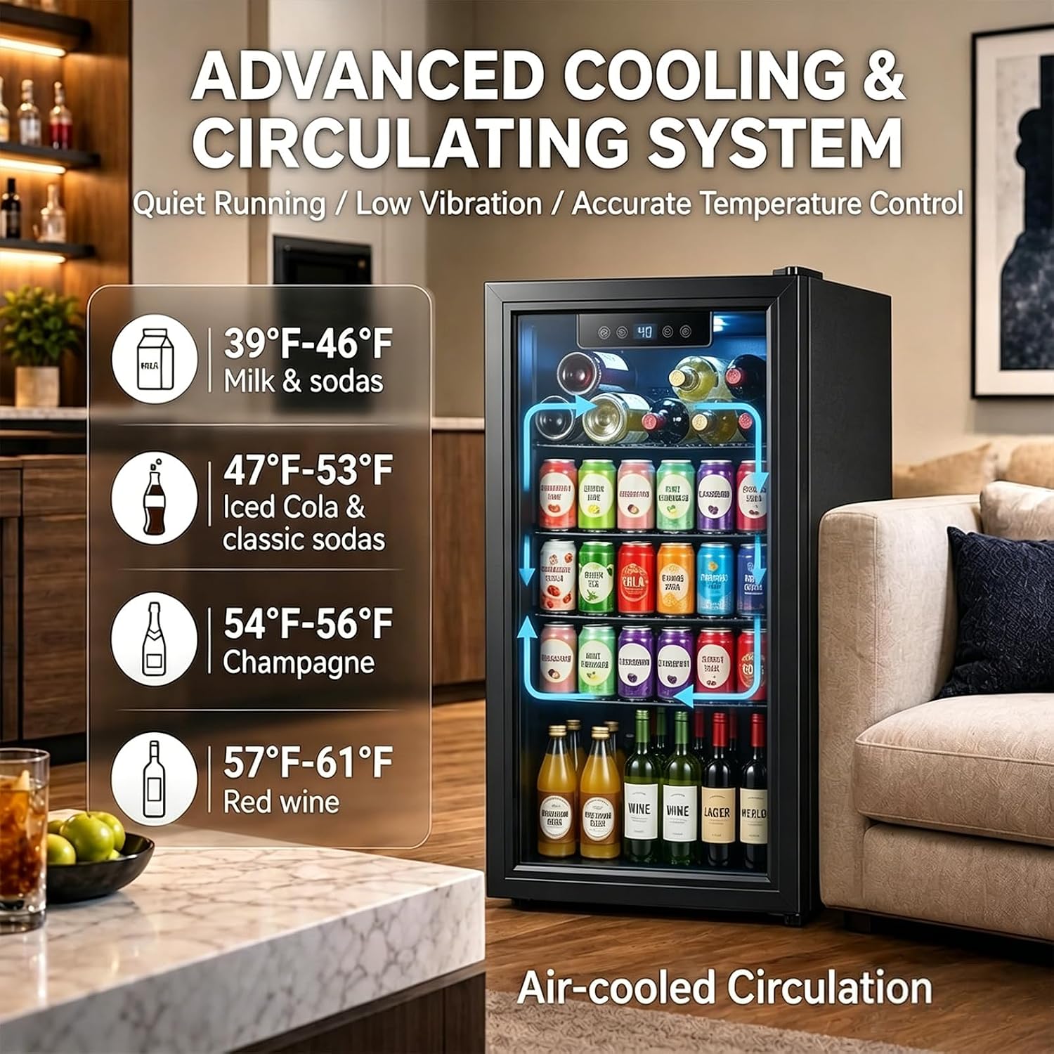 ثلاجة مشروبات بسعة 3.2 قدم مكع - مراجعة Home Bar And Fridge وسعره