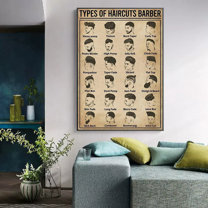 ملصق وطباعة على قماش بتصميمات  - مراجعة Home Barbershop وسعره