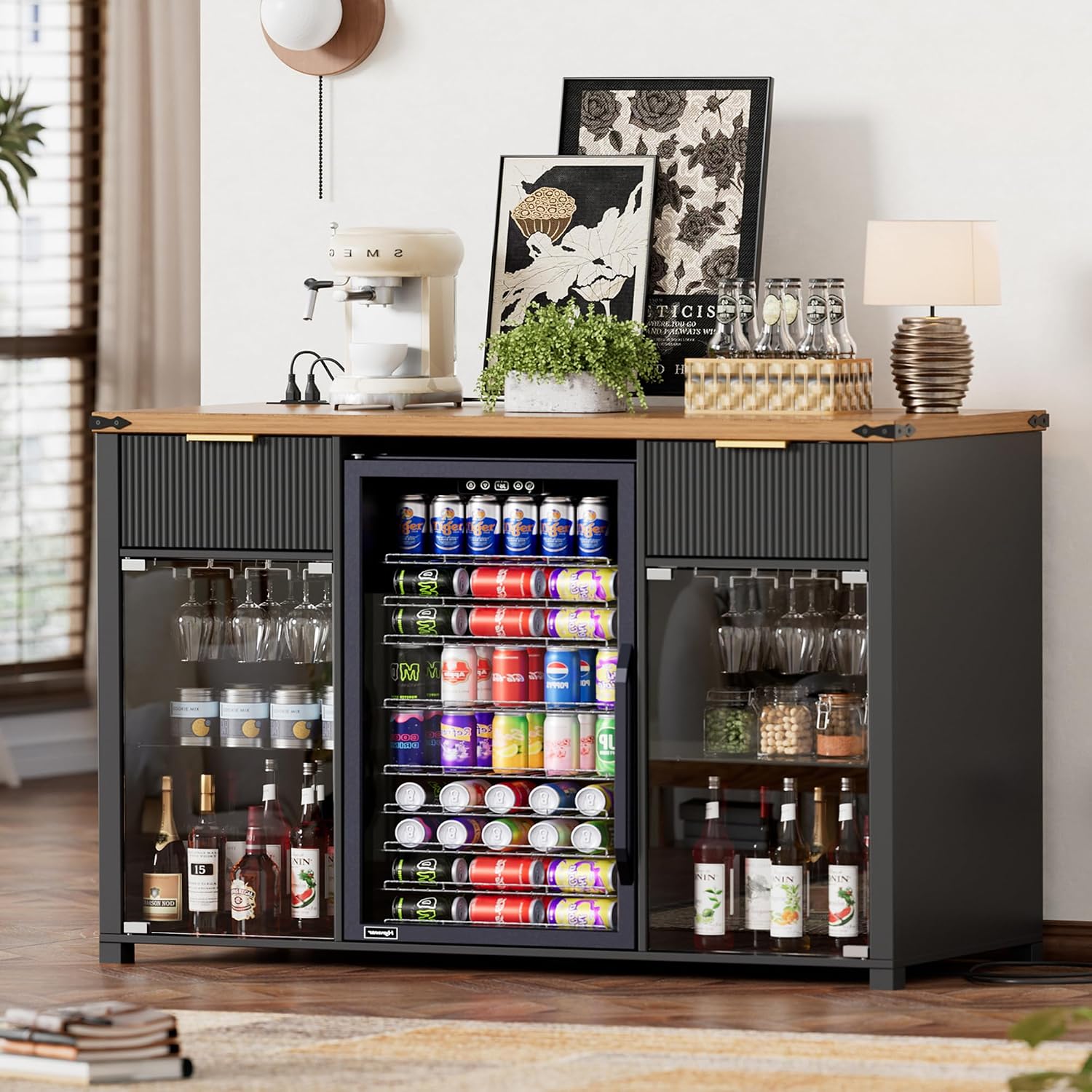 خزانة بار قهوة بطول 53.1 بوصة  - مراجعة Home Bar And Fridge وسعره