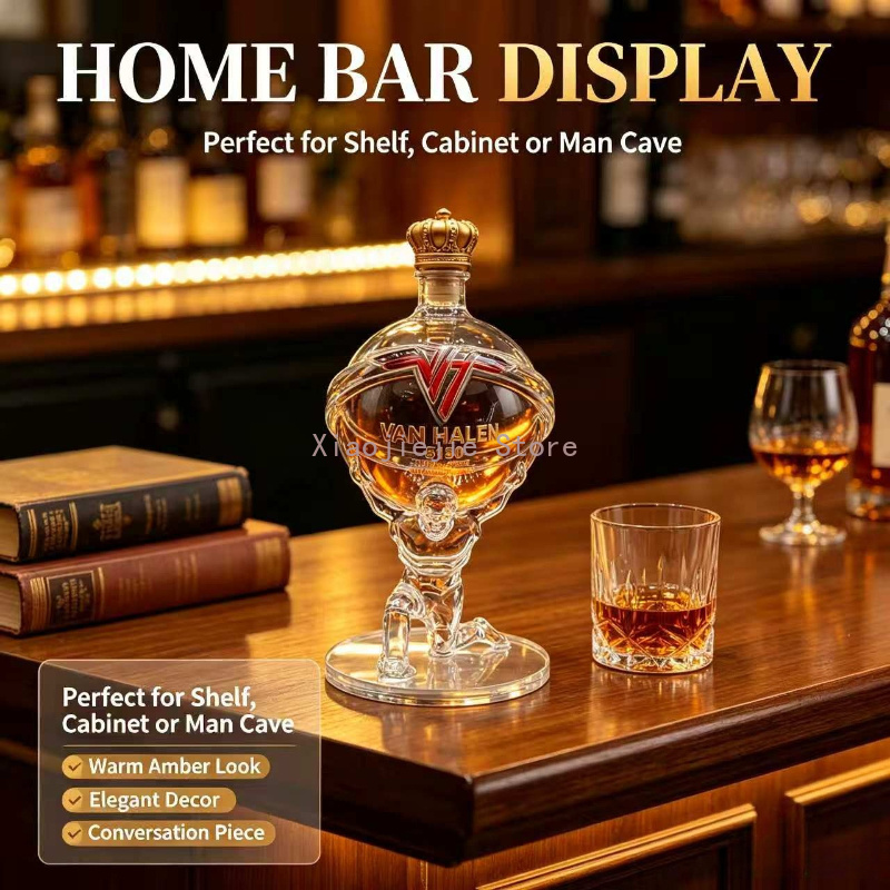 زجاجة ويسكي زجاجية فارغة بتصمي - مراجعة Decanter Globe Set وسعره