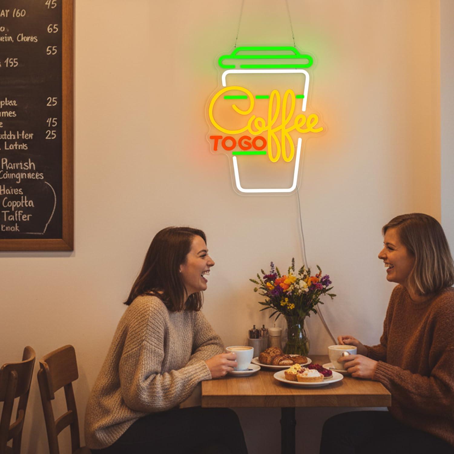 لافتة نيون للقهوة بإضاءة LED ق - مراجعة Home Bar And Coffee وسعره