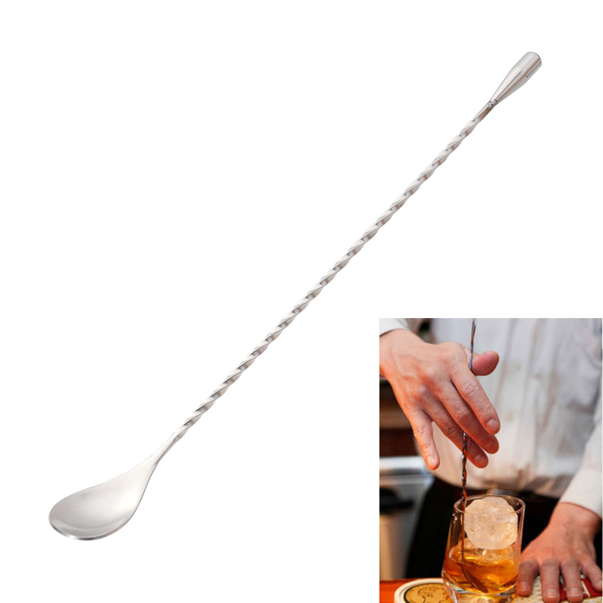 ملعقة بار طويلة من الفولاذ الم - مراجعة Bar Spoon Twisted وسعره