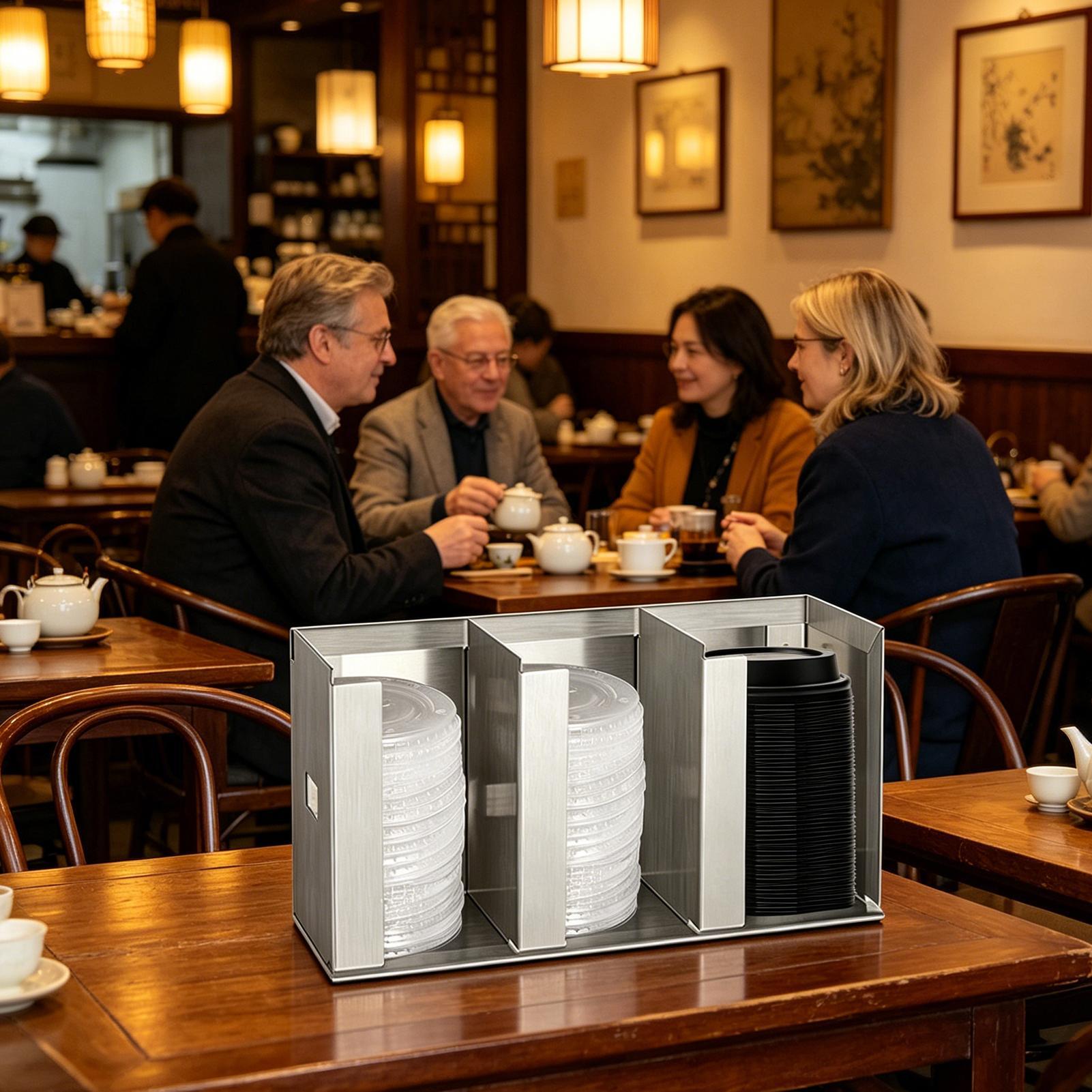 حامل أكواب وأغطية من الفولاذ ا - مراجعة Home Bar And Coffee وسعره