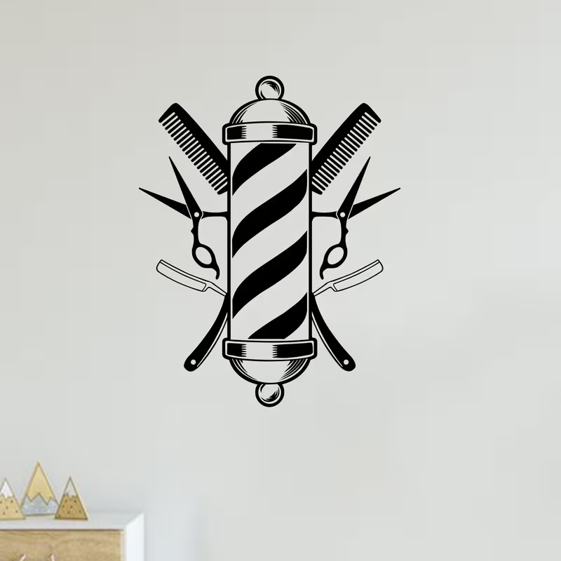 ملصق جداري لصالون الحلاقة، ديك - مراجعة Home Barbershop وسعره